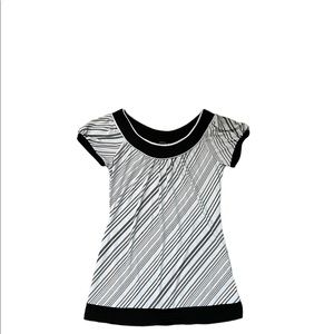 Maurices - Blouse - Black & White Pattern - Size: Small
